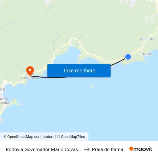 Rodovia Governador Mário Covas, 4555-10723 to Praia de Itamambuca map