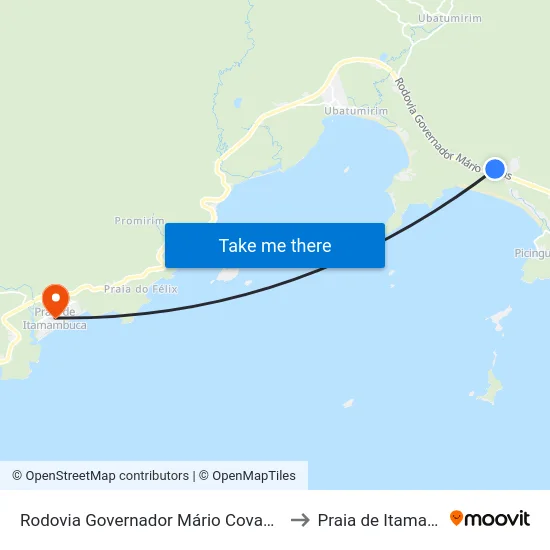 Rodovia Governador Mário Covas, 8726-9716 to Praia de Itamambuca map