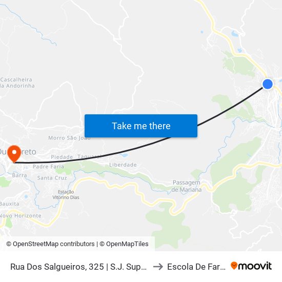 Rua Dos Salgueiros, 325 | S.J. Supermercados to Escola De Farmácia map