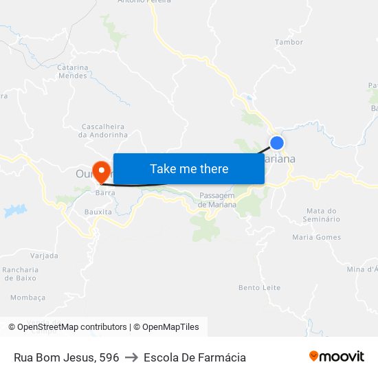 Rua Bom Jesus, 596 to Escola De Farmácia map