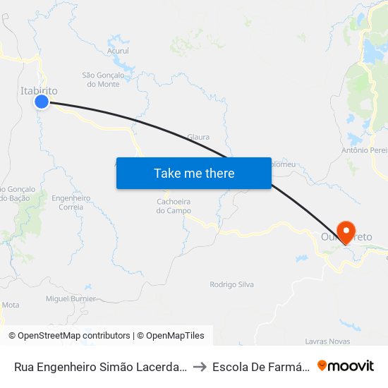 Rua Engenheiro Simão Lacerda, 31 to Escola De Farmácia map