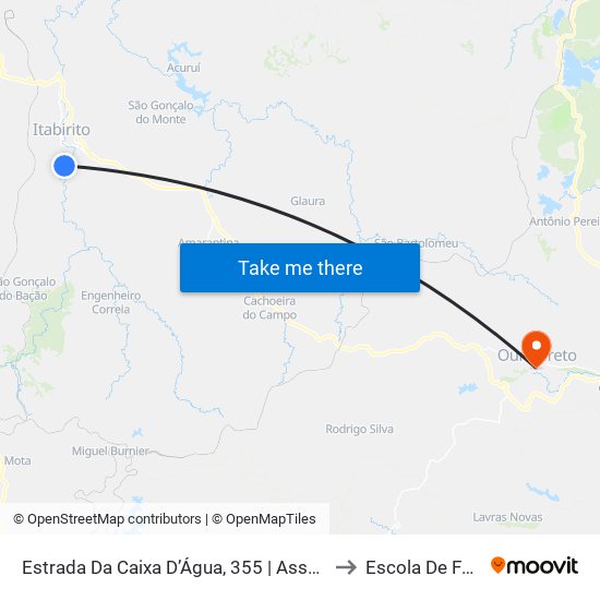 Estrada Da Caixa D’Água, 355 | Assembleia De Deus to Escola De Farmácia map