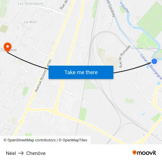 Néel to Chenôve map
