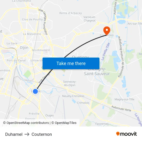 Duhamel to Couternon map