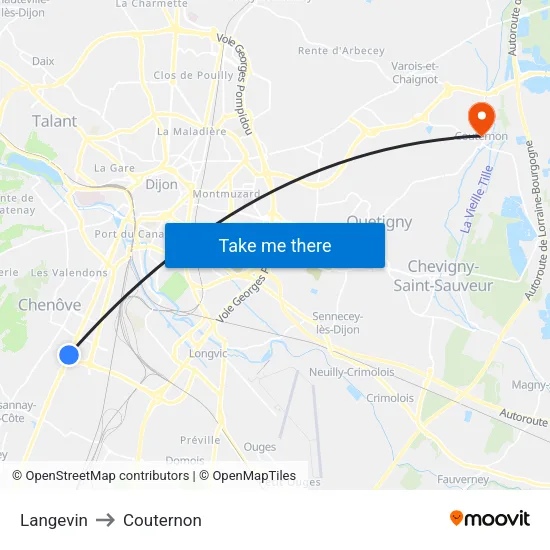Langevin to Couternon map