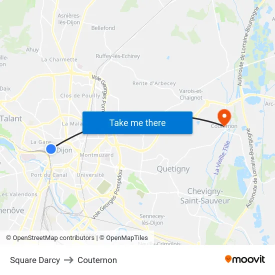 Square Darcy to Couternon map