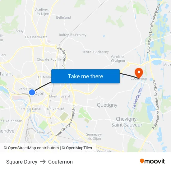 Square Darcy to Couternon map