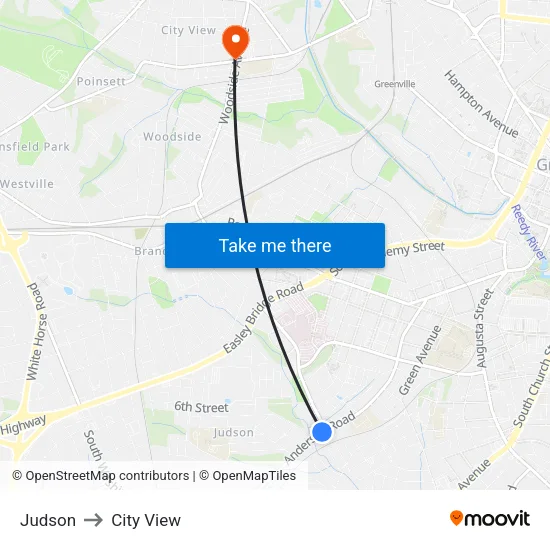 Judson to City View map