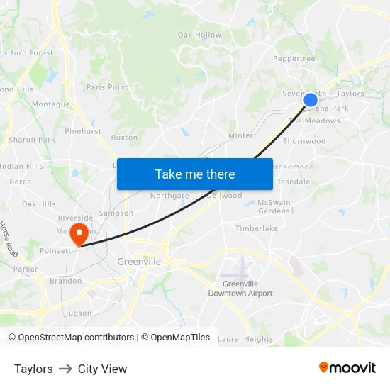 Taylors to City View map