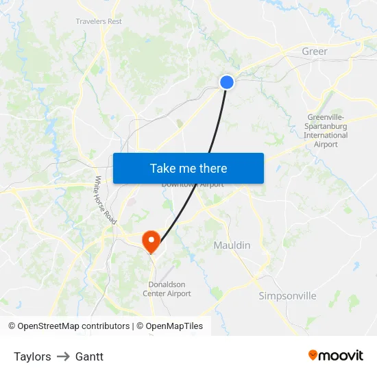 Taylors to Gantt map