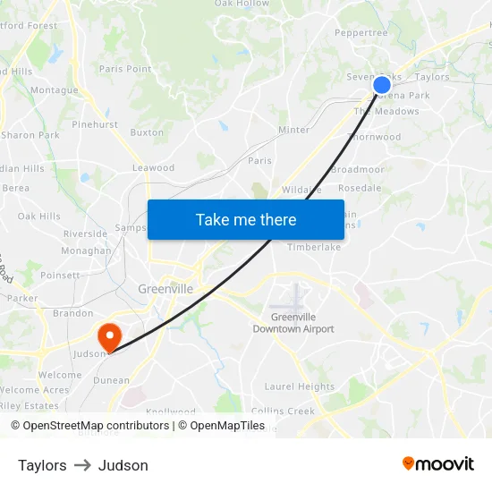 Taylors to Judson map