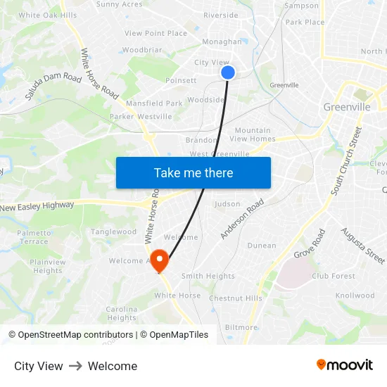 City View to Welcome map