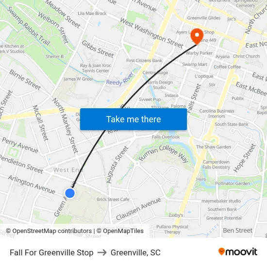 Fall For Greenville Stop to Greenville, SC map
