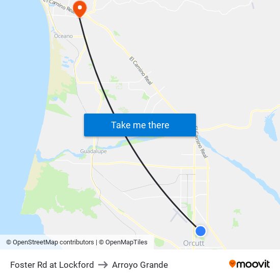 Foster Rd at Lockford to Arroyo Grande map