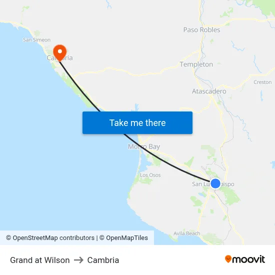 Grand at Wilson to Cambria map
