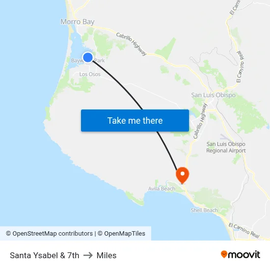 Santa Ysabel & 7th to Miles map