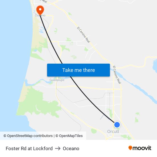Foster Rd at Lockford to Oceano map