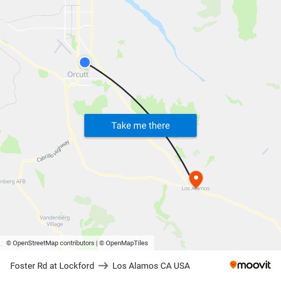 Foster Rd at Lockford to Los Alamos CA USA map