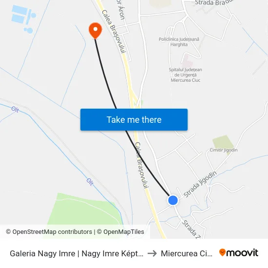 Galeria Nagy Imre | Nagy Imre Galéria to Miercurea Ciuc map