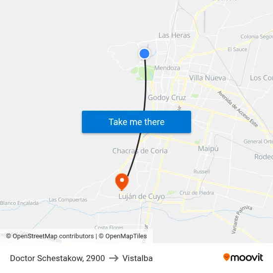 Doctor Schestakow, 2900 to Vistalba map