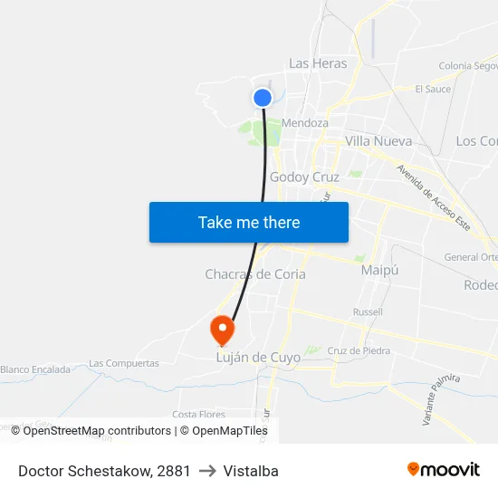 Doctor Schestakow, 2881 to Vistalba map