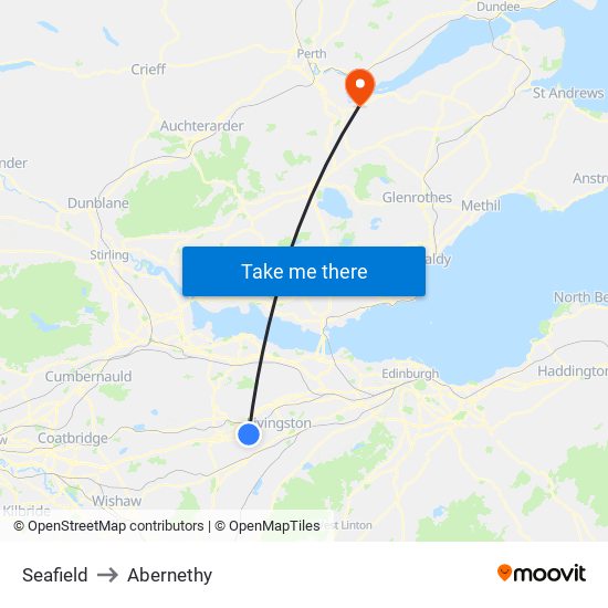 Seafield to Abernethy map