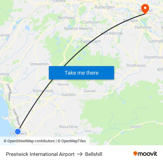 Prestwick International Airport to Prestwick International Airport map