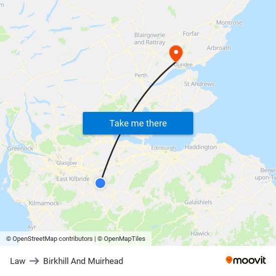 Law to Birkhill And Muirhead map