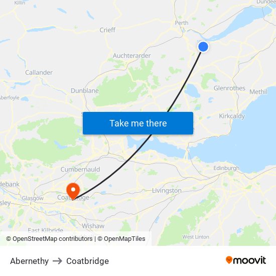 Abernethy to Abernethy map