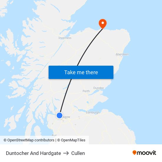 Duntocher And Hardgate to Cullen map