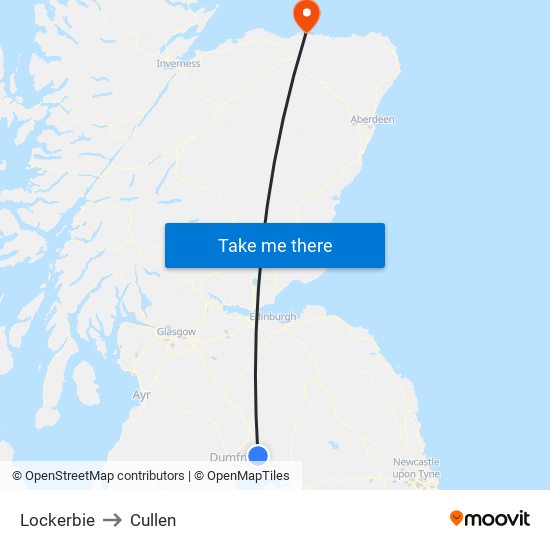 Lockerbie to Cullen map