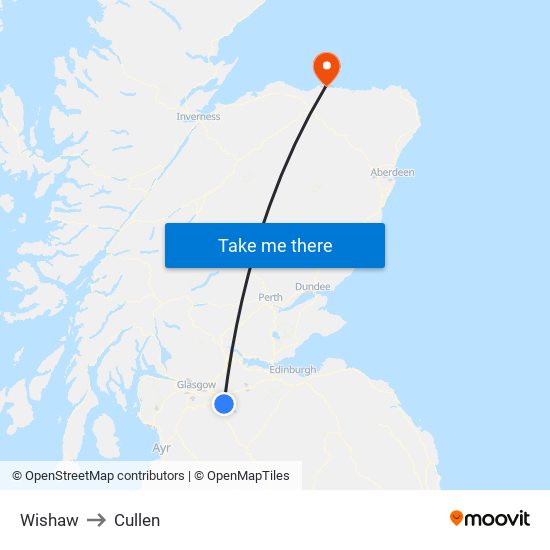 Wishaw to Cullen map