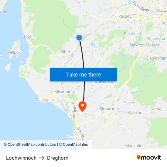 Lochwinnoch to Lochwinnoch with public transportation