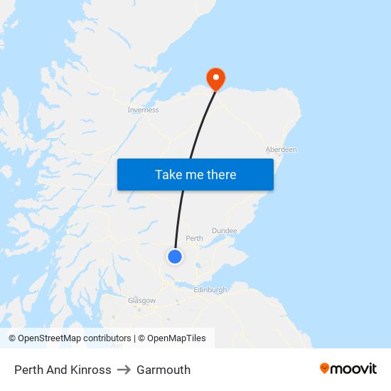 Perth And Kinross to Garmouth map