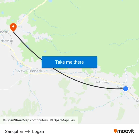 Sanquhar to Logan map