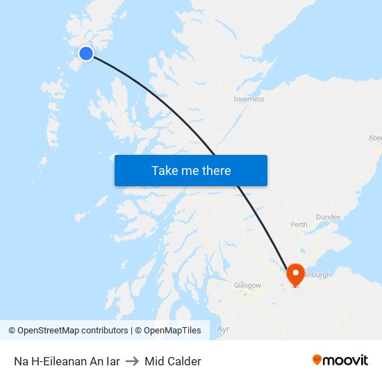 Na H-Eileanan An Iar to Mid Calder map