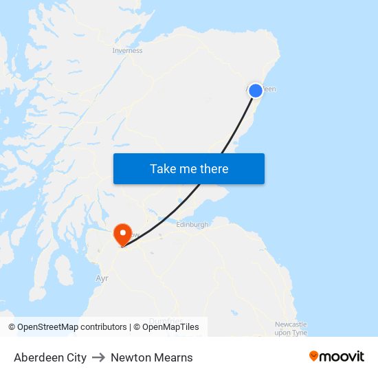 Aberdeen City to Aberdeen City map