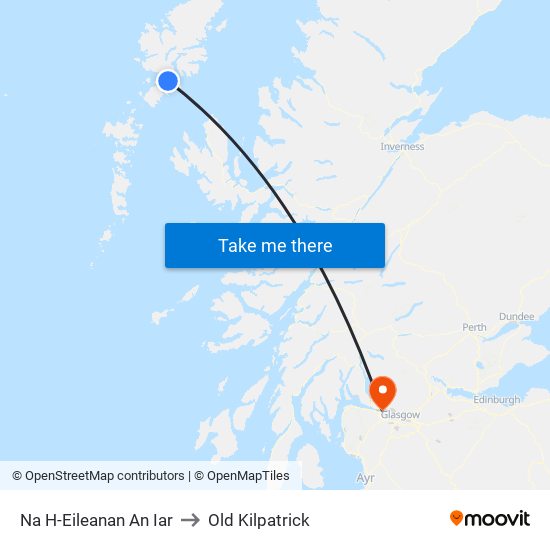 Na H-Eileanan An Iar to Old Kilpatrick map