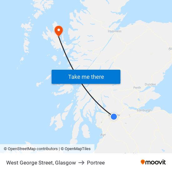 West George Street, Glasgow to Portree map