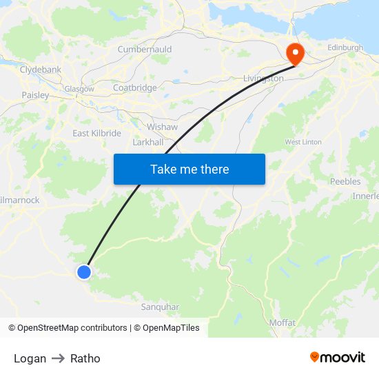 Logan to Ratho map