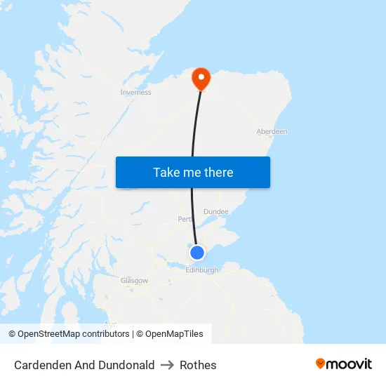 Cardenden And Dundonald to Rothes map