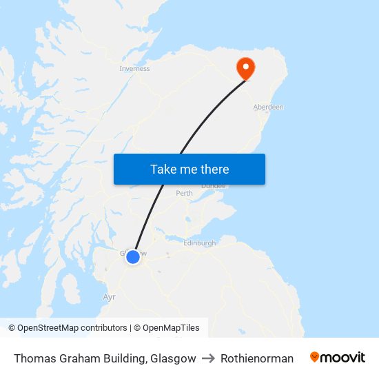 Thomas Graham Building, Glasgow to Rothienorman map