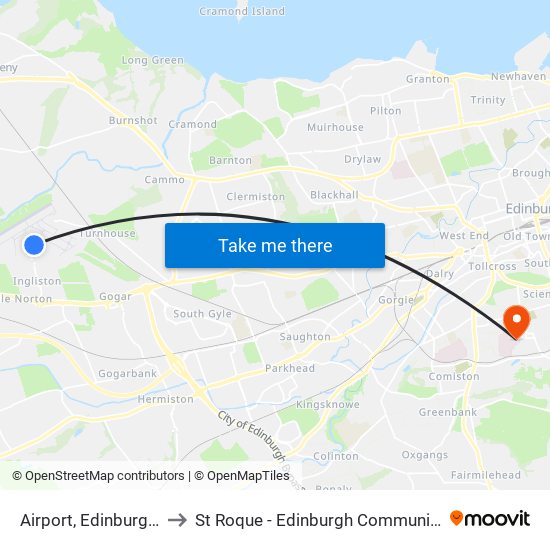 Airport, Edinburgh Airport to St Roque - Edinburgh Community Partnership map