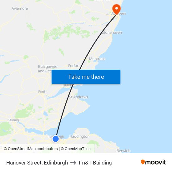Hanover Street, Edinburgh to Im&T Building map