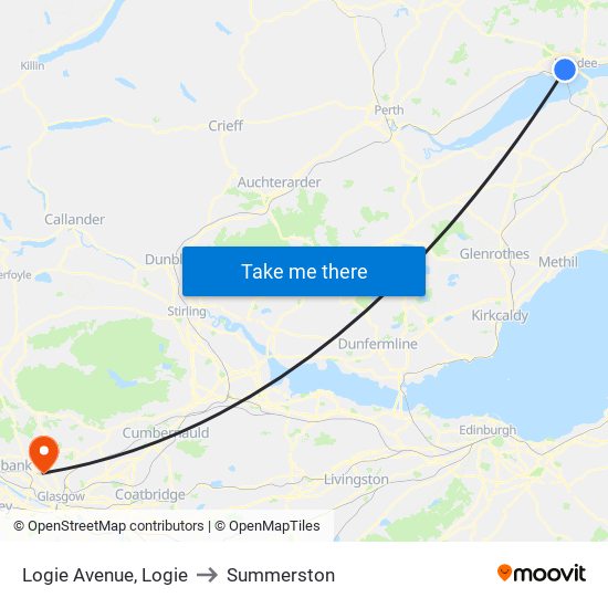 Logie Avenue, Logie to Summerston map