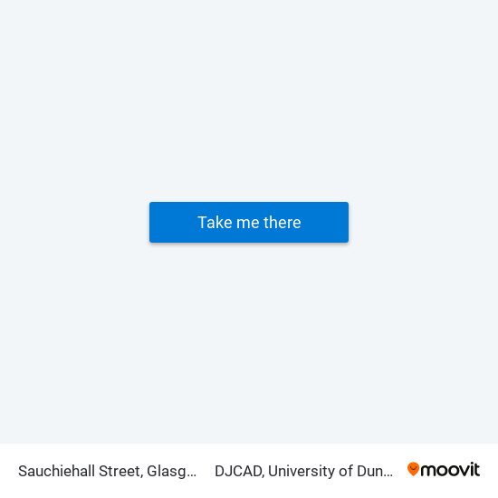 Sauchiehall Street, Glasgow to DJCAD, University of Dundee map
