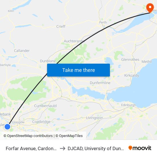 Forfar Avenue, Cardonald to DJCAD, University of Dundee map