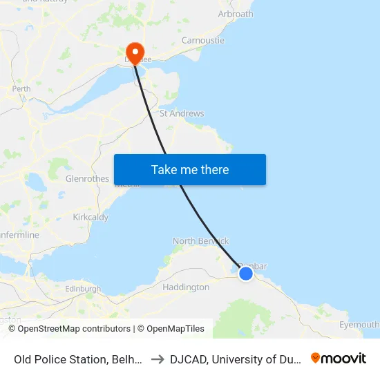 Old Police Station, Belhaven to DJCAD, University of Dundee map