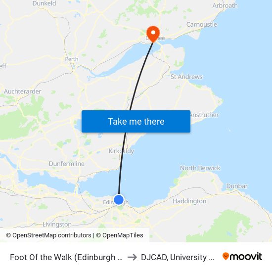 Foot Of the Walk (Edinburgh Trams), Leith to DJCAD, University of Dundee map