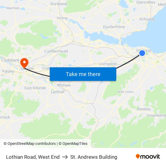 Lothian Road, West End to St. Andrews Building map